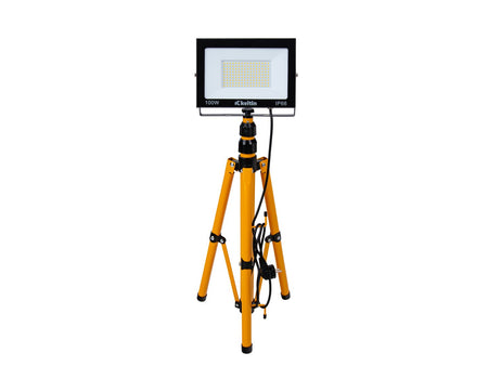 LED-schijnwerper 100W met telescoop-bouwstatief – neutraal wit 4500K