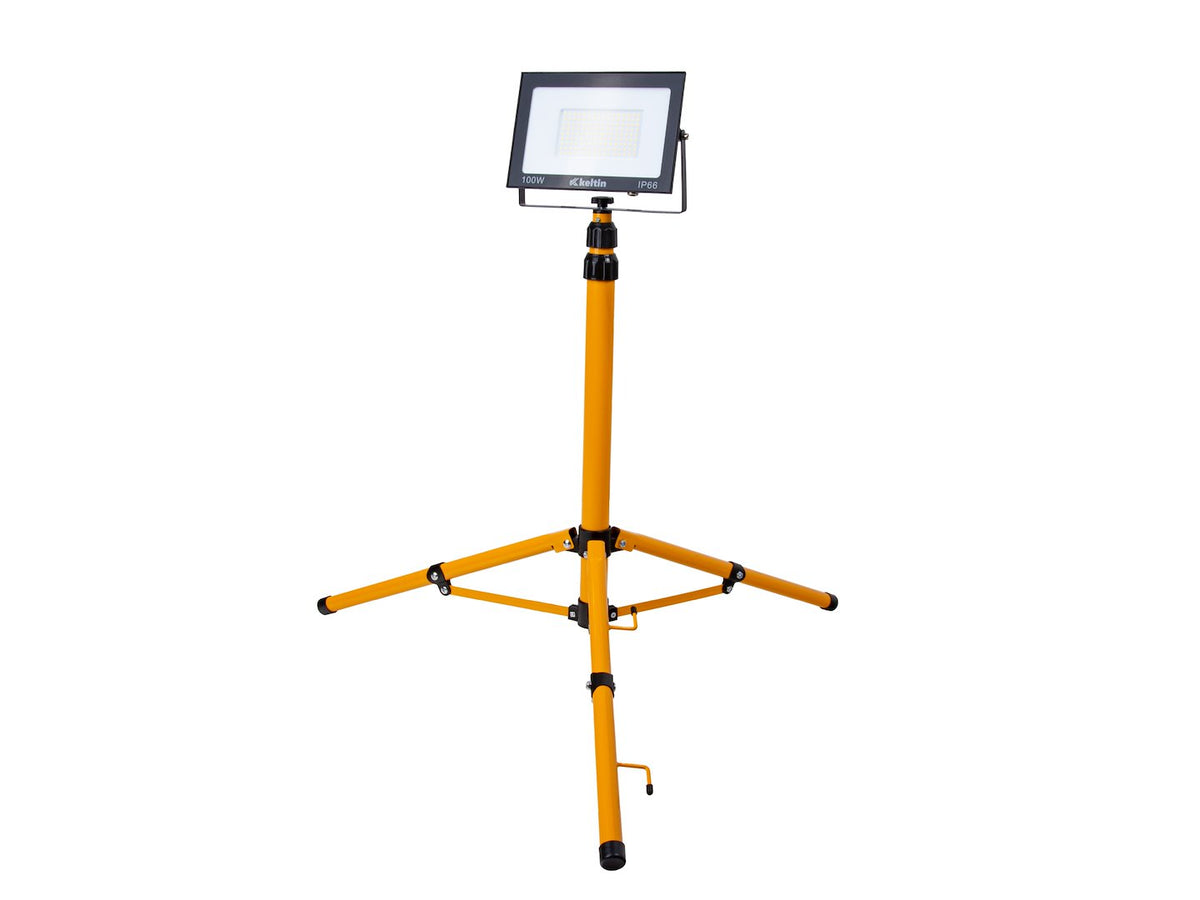 LED-schijnwerper 100W met telescoop-bouwstatief – neutraal wit 4500K