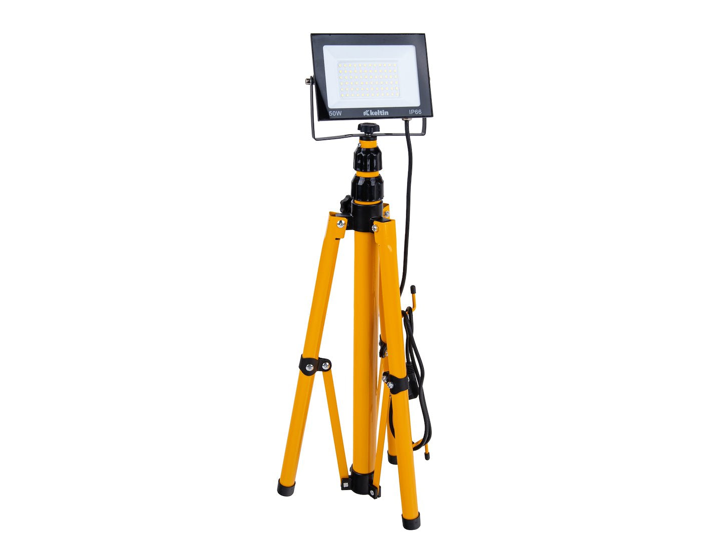 LED-schijnwerper 50W met een telescopische constructiedriepoot – neutrale witte kleur 4500K