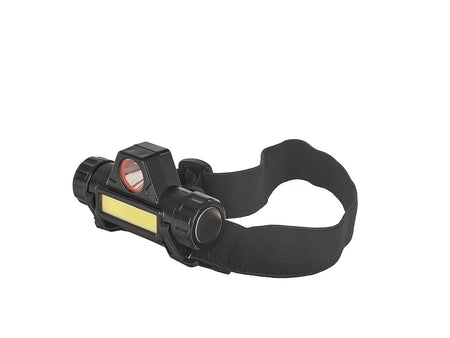 Hoofdlamp met draaibare kop LED COB 3W + XPE 800mAh IP20