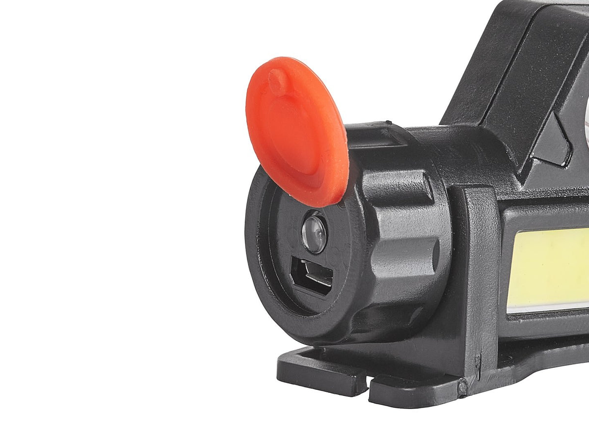 Hoofdlamp met draaibare kop LED COB 3W + XPE 800mAh IP20