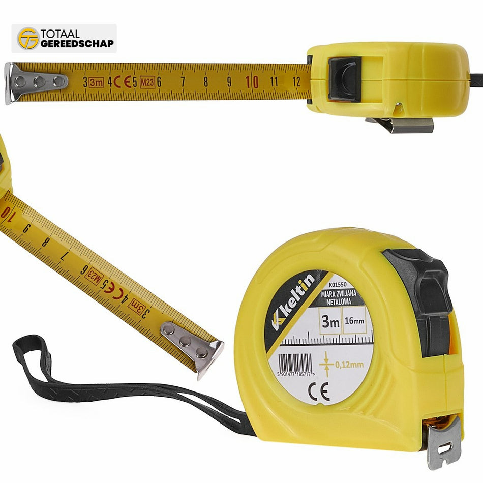 Measure tape 3m x 16mm x 0.12mm