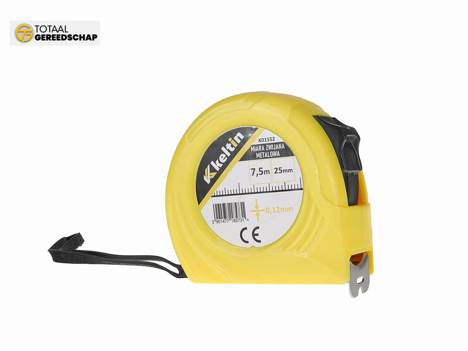 Measure tape 7.5m x 25mm x 0.12mm