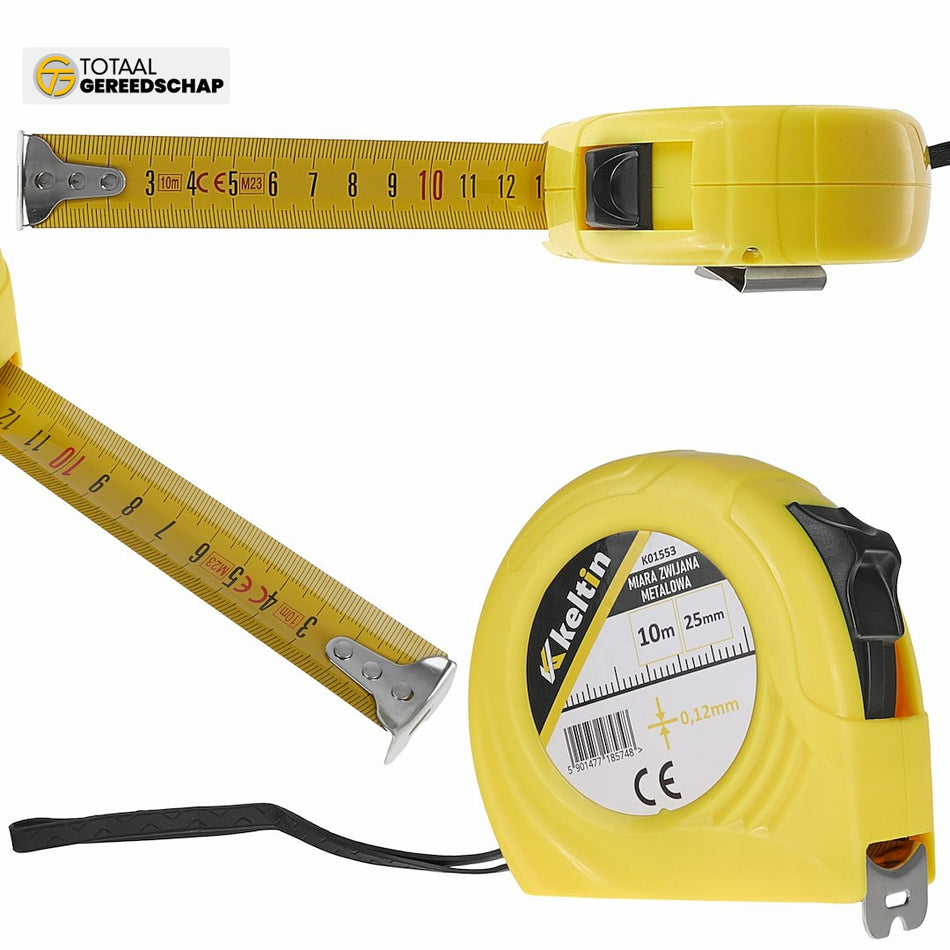 Measure tape 10m x 25mm x 0.12mm
