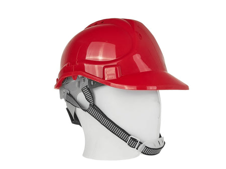 Veiligheidshelm met verstelknop ROOD