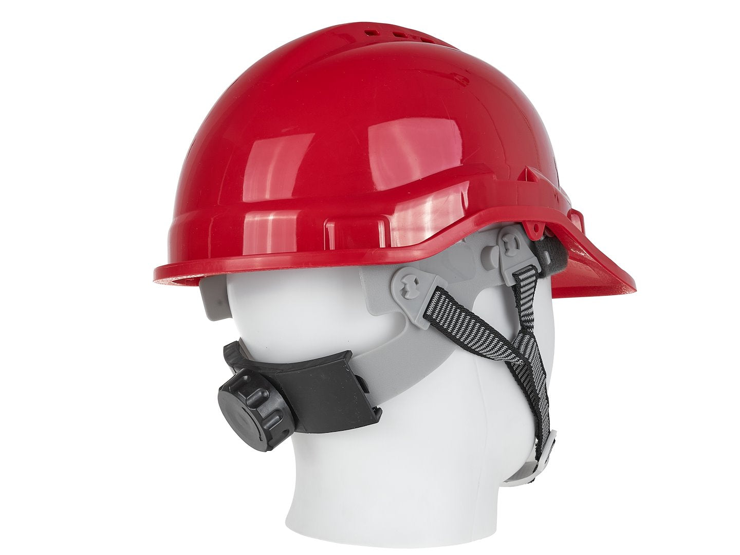 Veiligheidshelm met verstelknop ROOD