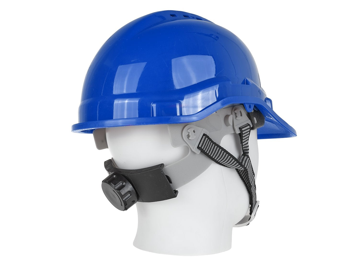 Veiligheidshelm met verstelknop BLAUW