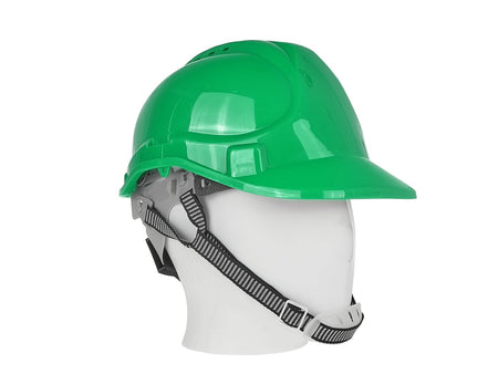 Veiligheidshelm met verstelknop GROEN