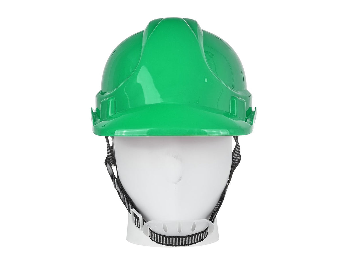 Veiligheidshelm met verstelknop GROEN