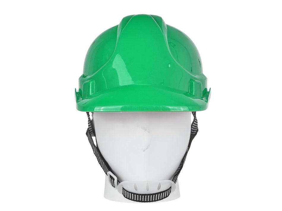Veiligheidshelm met verstelknop GROEN