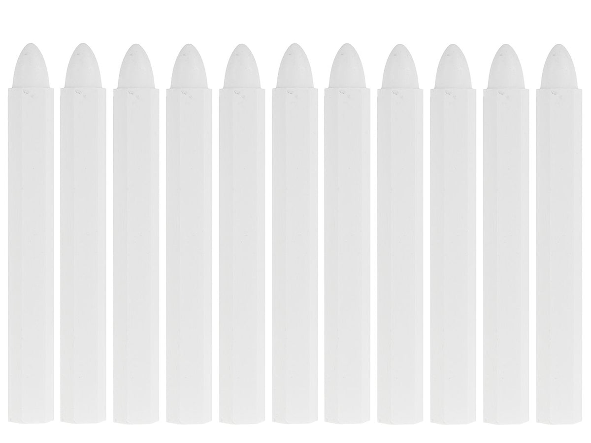 10 stuks witte bandkrijt 12x110mm