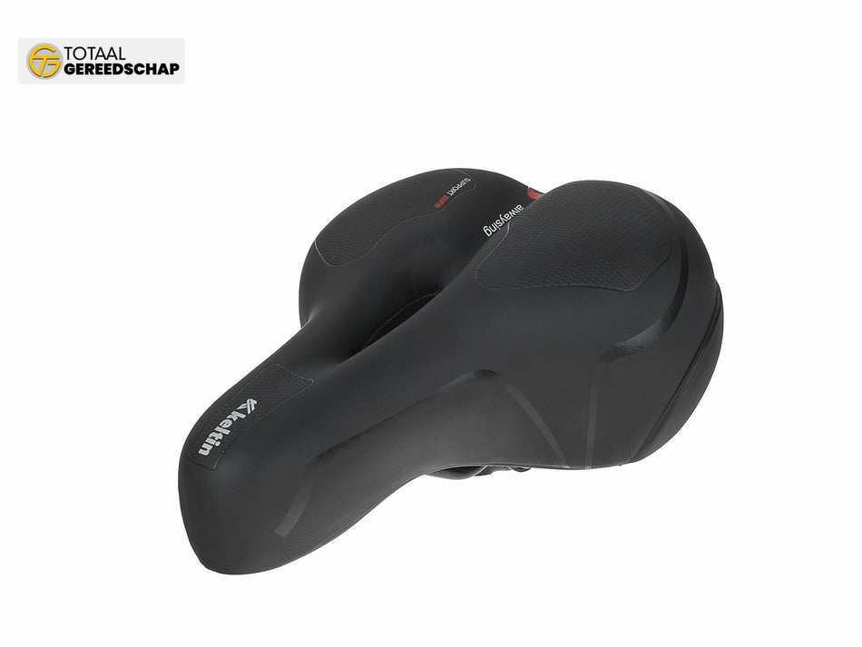 Comfort foam bicycle seat with reflective safety strip