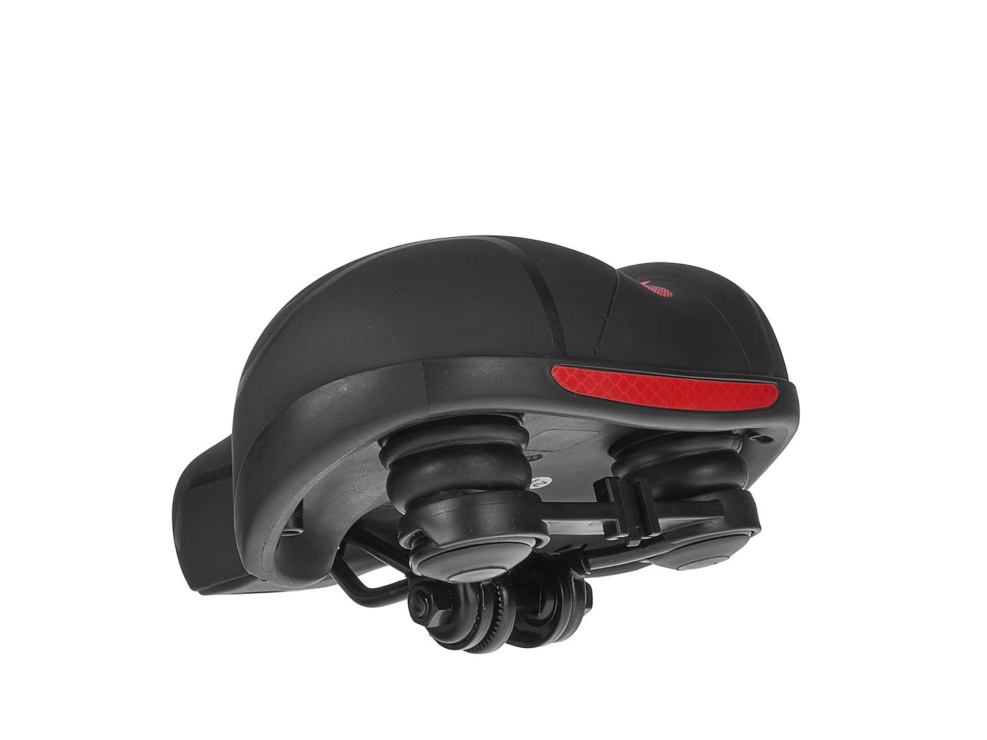 Comfort schuim fietszadel met reflecterende veiligheidsstrip