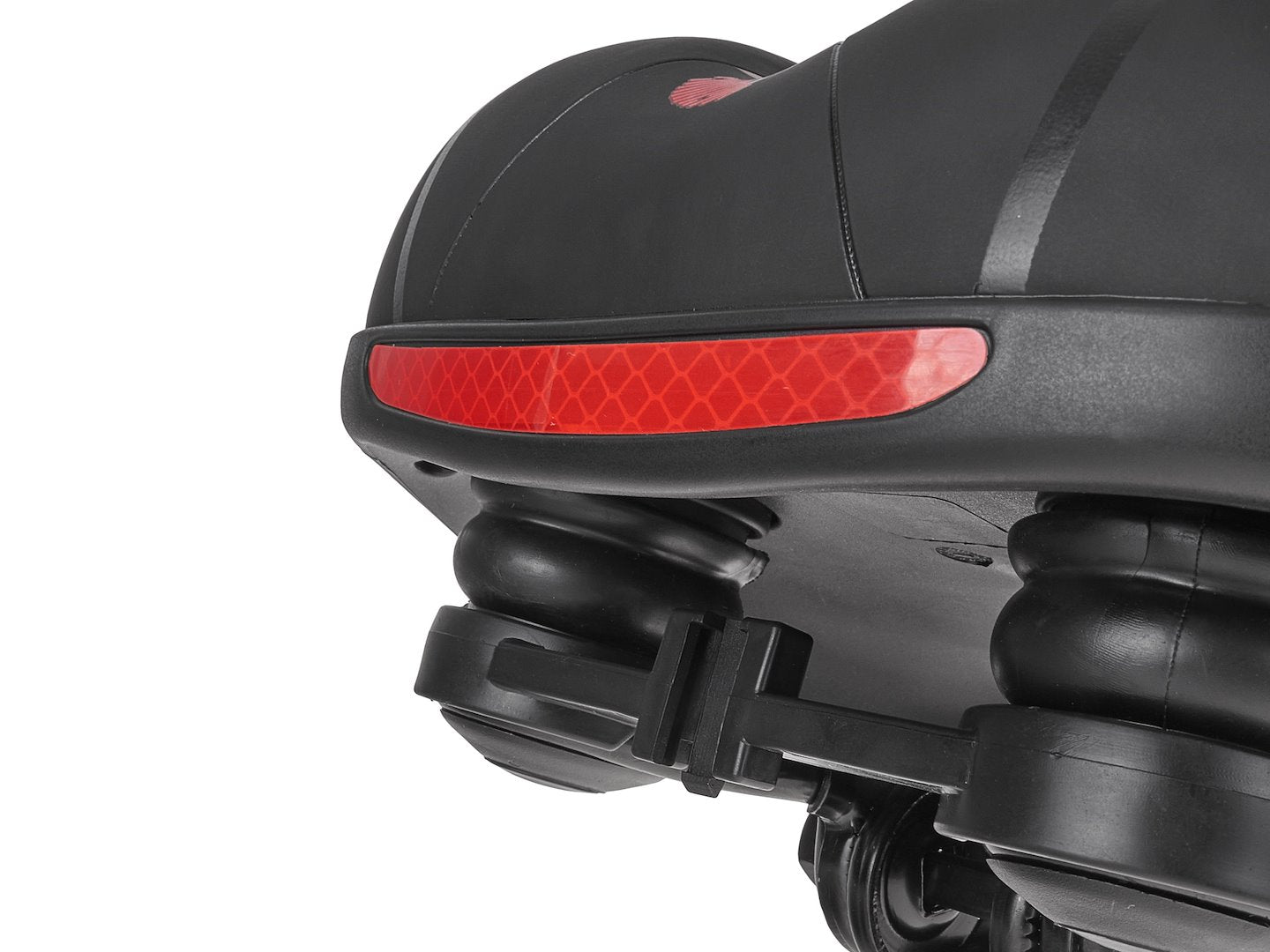 Comfort schuim fietszadel met reflecterende veiligheidsstrip