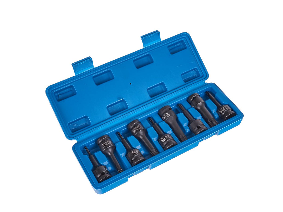 9-delige torx slagmoersleutelset T20-T70