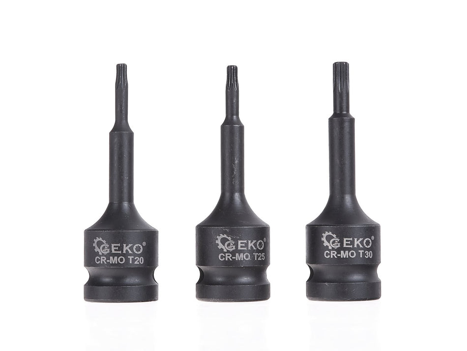 9-delige torx slagmoersleutelset T20-T70
