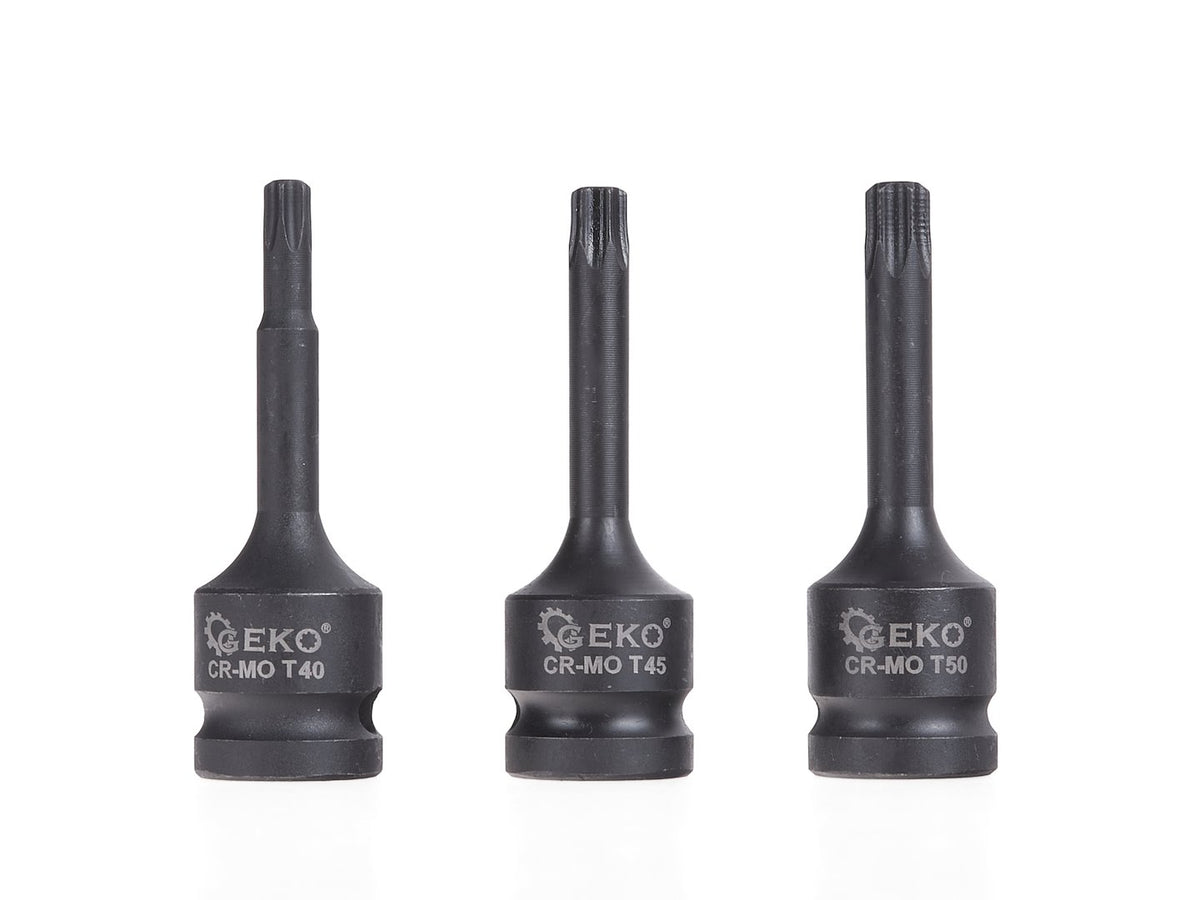9-delige torx slagmoersleutelset T20-T70