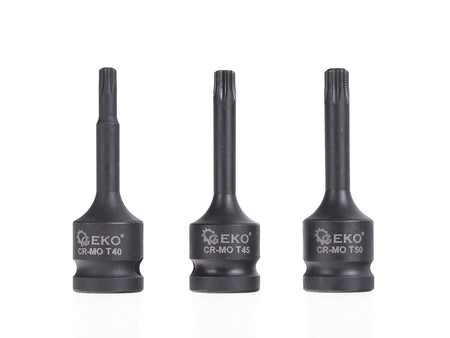 9-delige torx slagmoersleutelset T20-T70