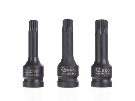 9-delige torx slagmoersleutelset T20-T70