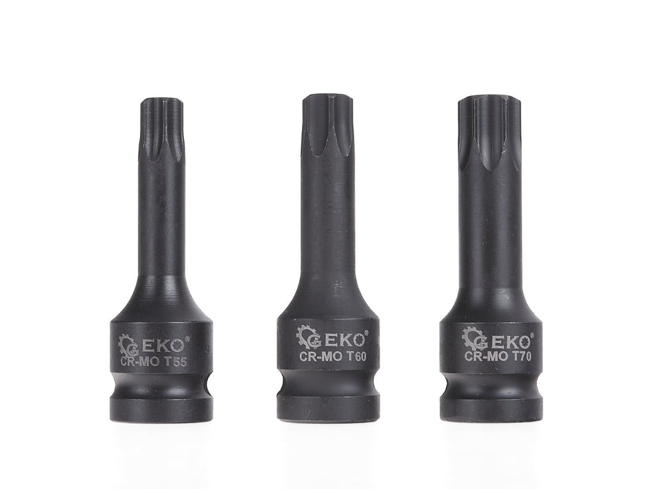 9-delige torx slagmoersleutelset T20-T70