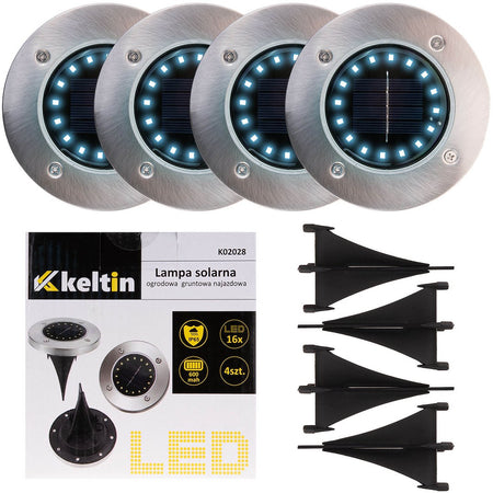 Set van 16 LED zonne-tuinsverlichting