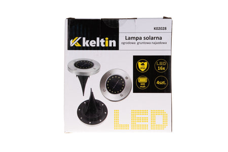 Set van 16 LED zonne-tuinsverlichting