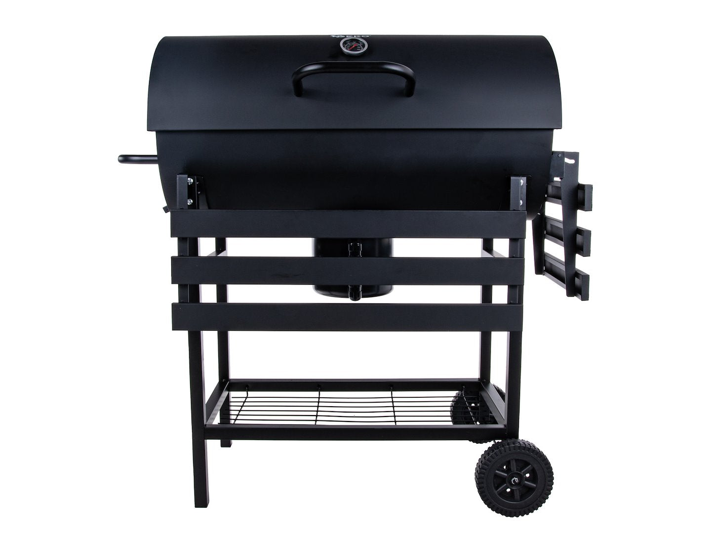 Barrel-stijl houtskoolgrill met deksel - rooster 71x45cm