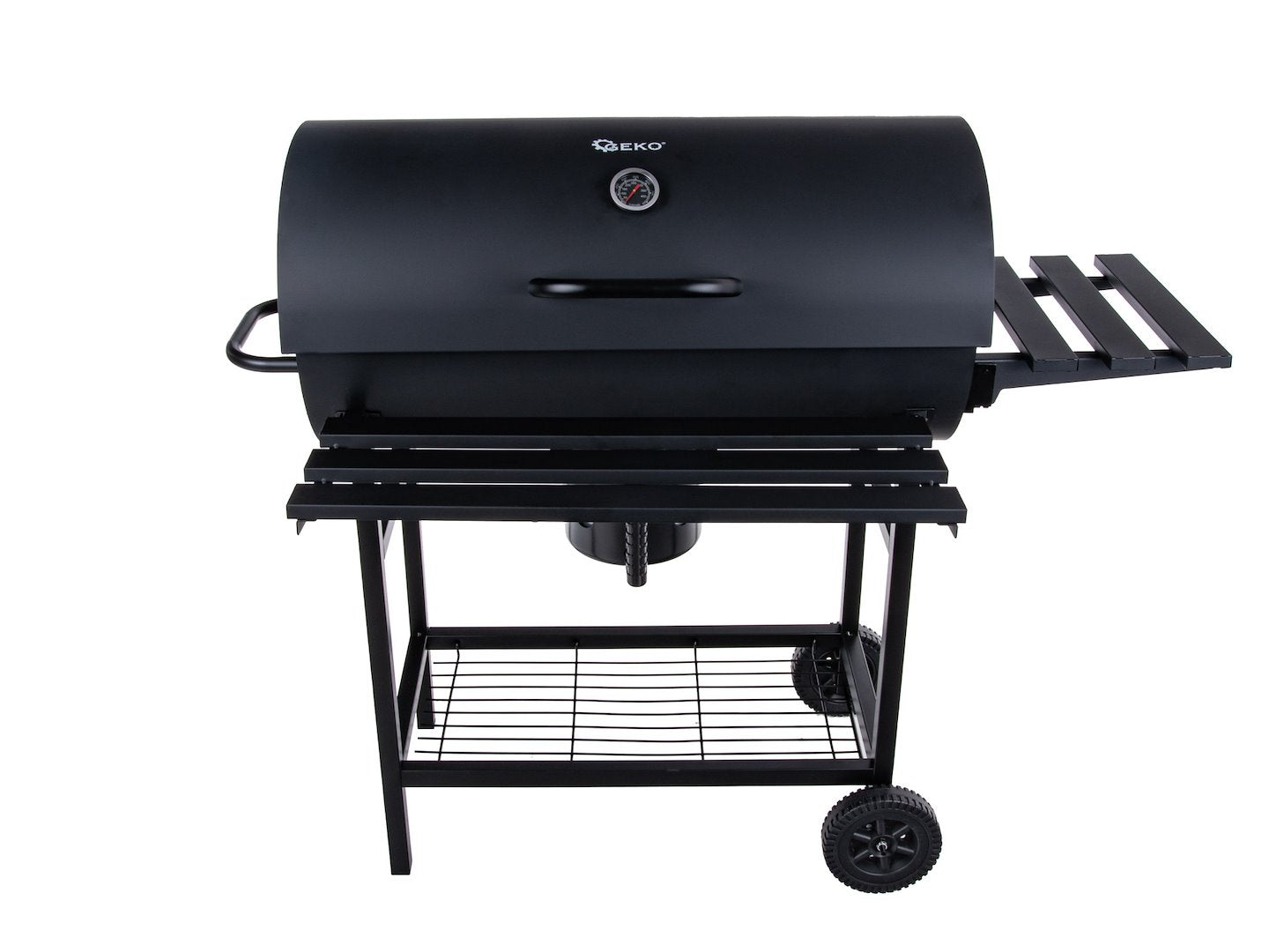 Barrel-stijl houtskoolgrill met deksel - rooster 71x45cm