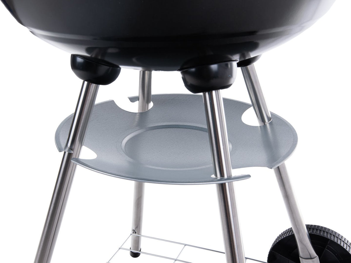 Ronde houtskoolgrill met deksel - roosterdia. 39cm
