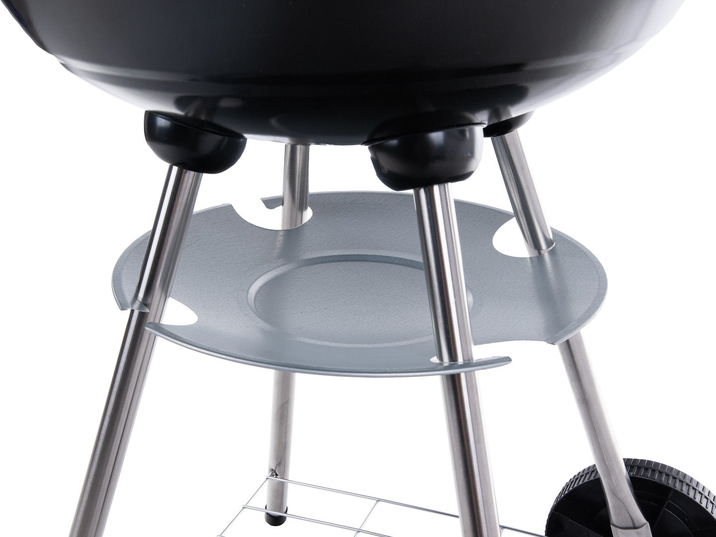 Ronde houtskoolgrill met deksel - roosterdia. 39cm