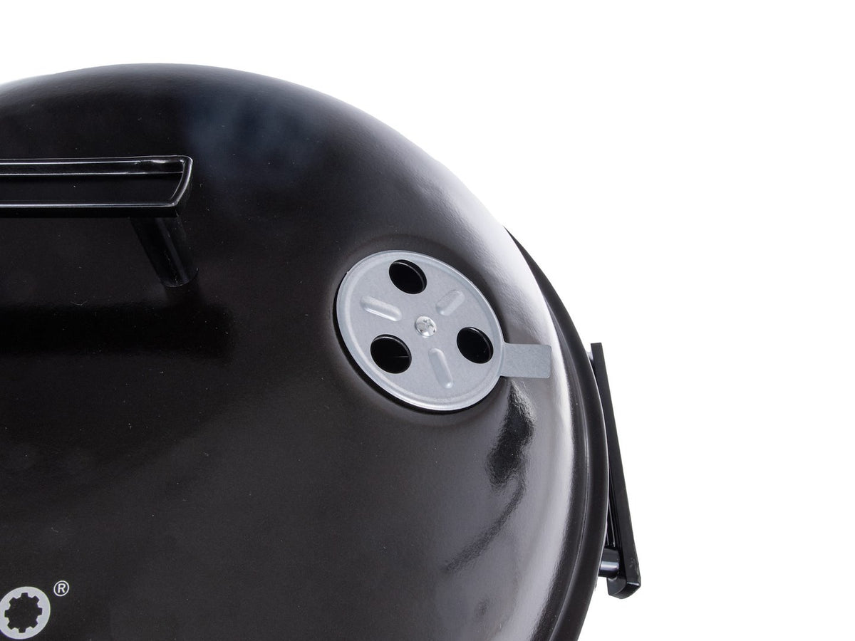 Ronde houtskoolgrill met deksel - roosterdia. 39cm