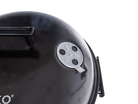 Ronde houtskoolgrill met deksel - roosterdia. 39cm