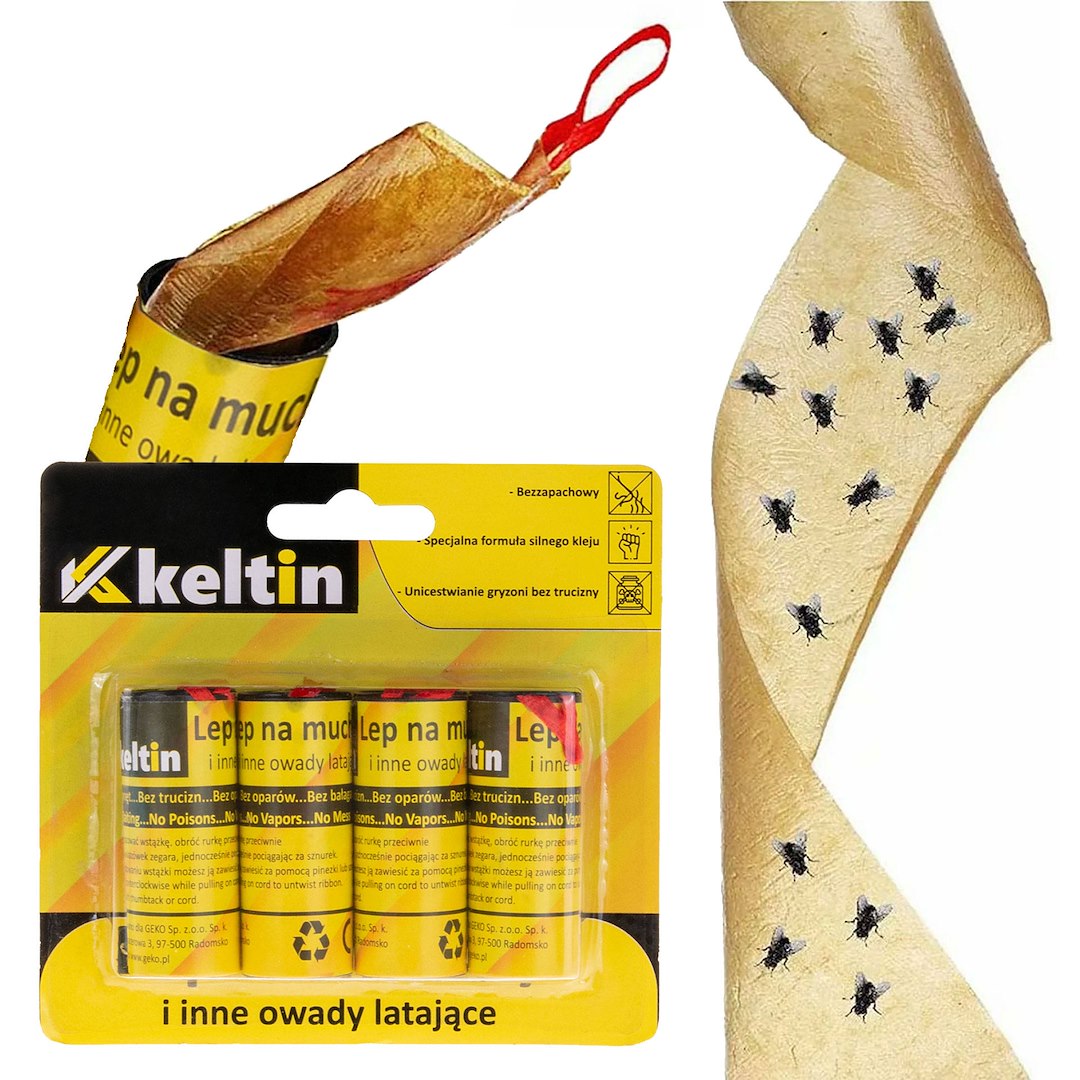 4 stuks 80 cm kleefvliegendoek