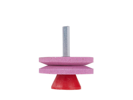Grasmaaier mes slijper 2x53mm met HEX bevestiging voor boormachine