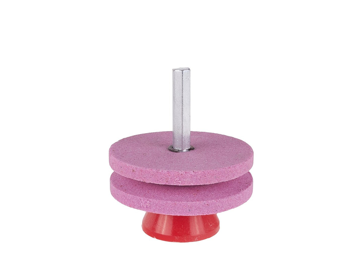 Grasmaaier mes slijper 2x53mm met HEX bevestiging voor boormachine