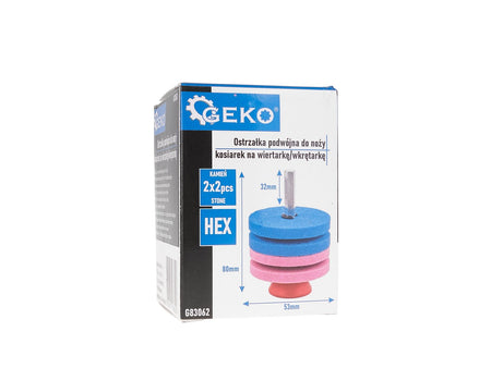 Dubbele grasmaaier messlijper 2x53mm met HEX bevestiging voor boormachine