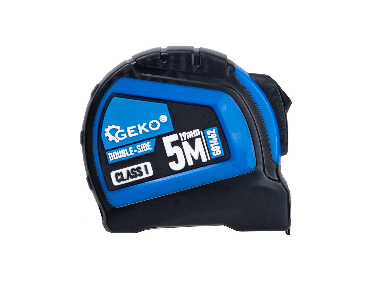Dubbelzijdige nylon rolmaat met automatische stop 5m/19mm KLASSE I – displaybox