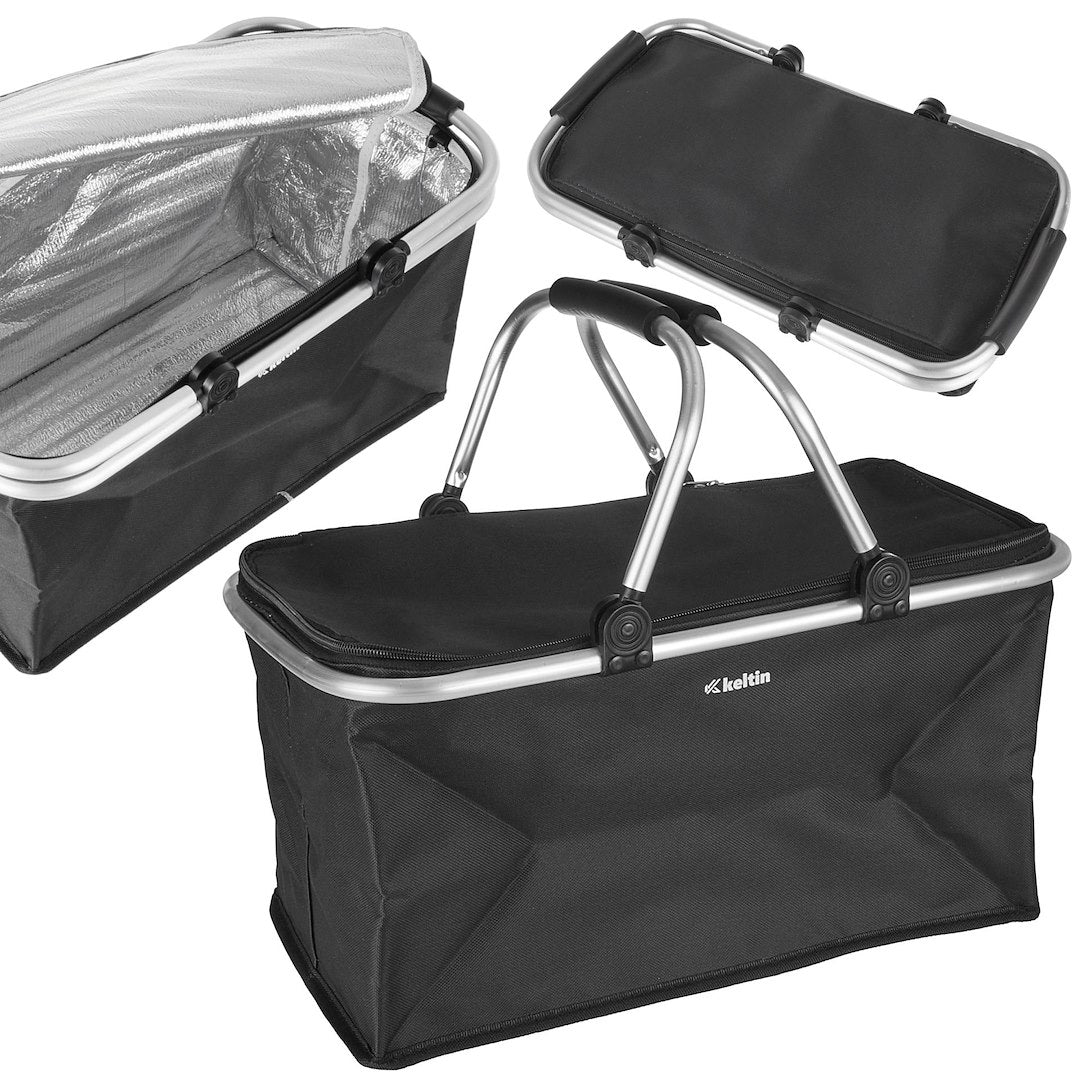 Thermische opvouwbare picknickmand 30L