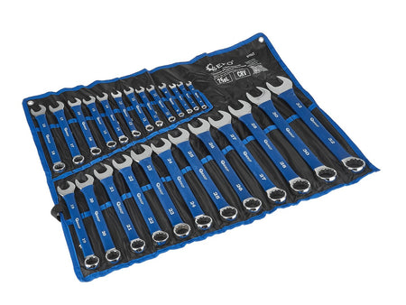 Gepolijste ringsleutelset met antisliplaag 6-32mm 25 stuks