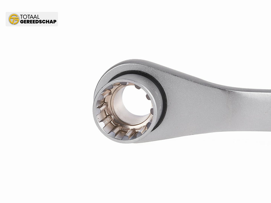 17pcs spline socket set CrV with ratchet