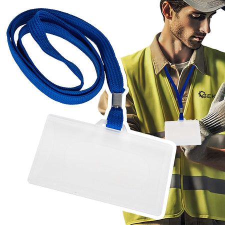 ID-badge met koord 92x59mm