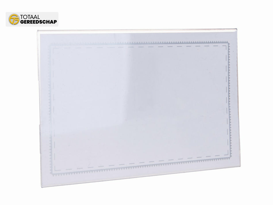 ID badge with clip and safety pin 90x56mm