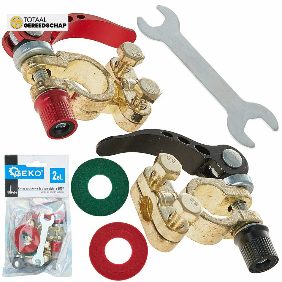 2pcs clamps set for 6/12V batteries
