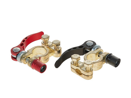 Set van 2 klemmen voor 6/12V batterijen