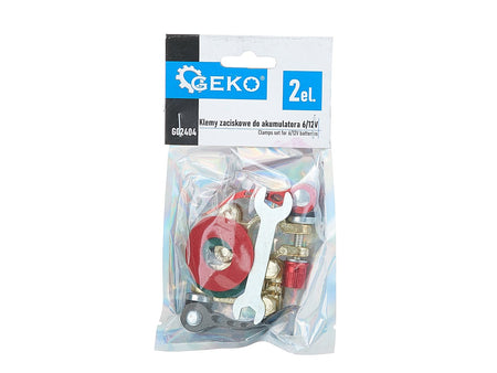 Set van 2 klemmen voor 6/12V batterijen