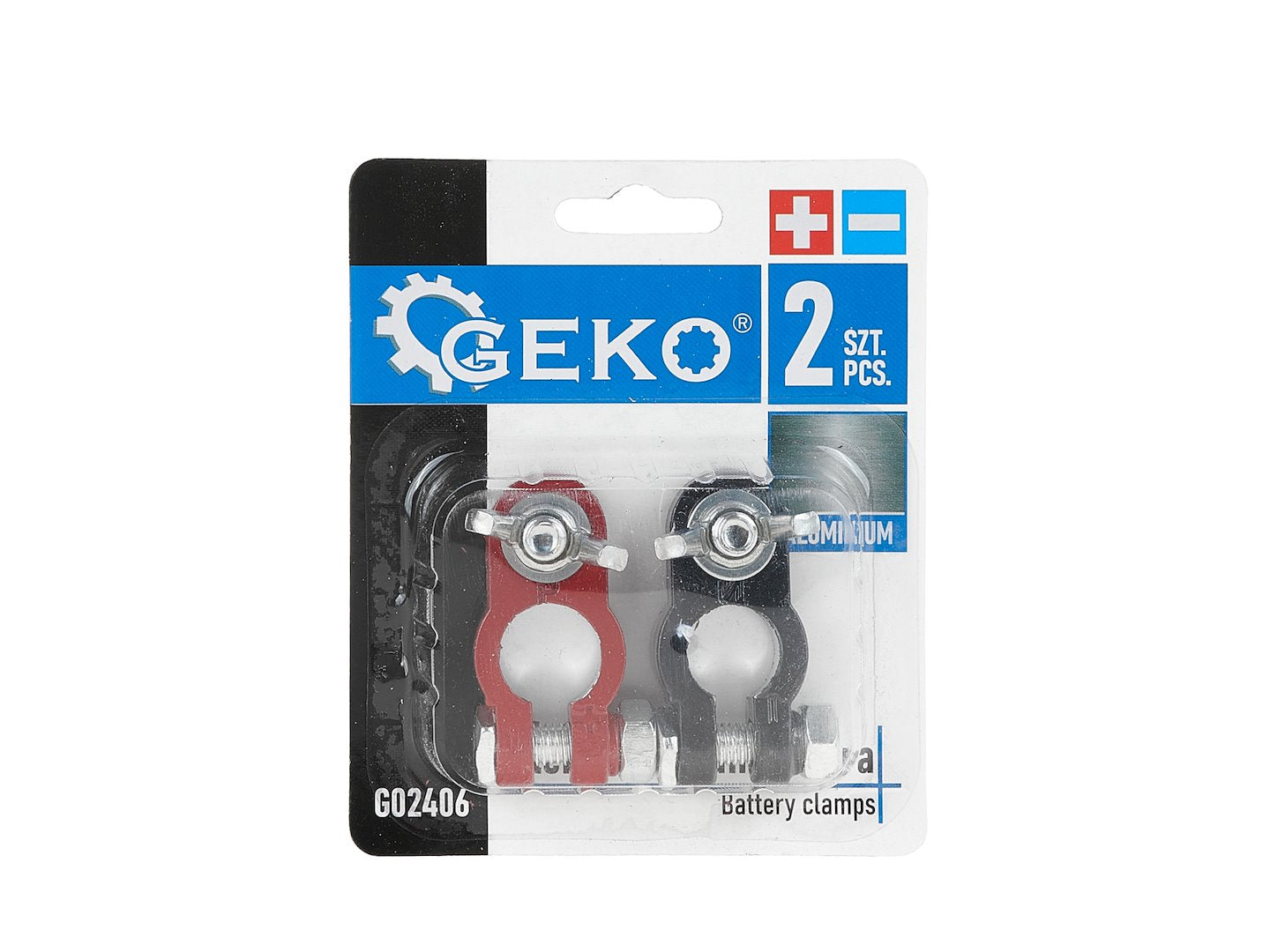 Set van 2 aluminium klemmen
