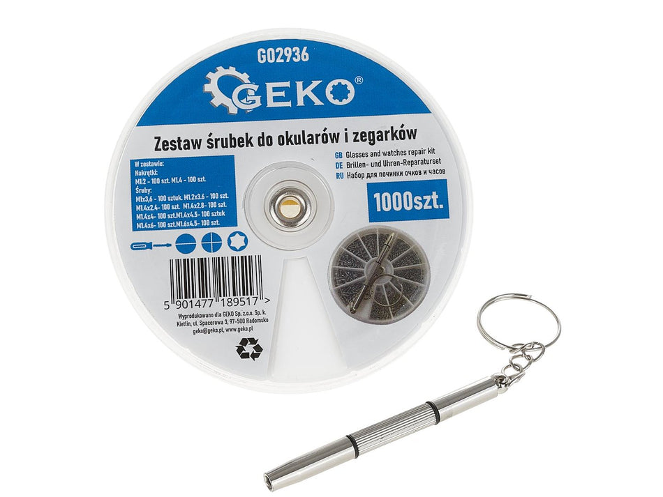 1000 stuks reparatieset voor brillen en horloges