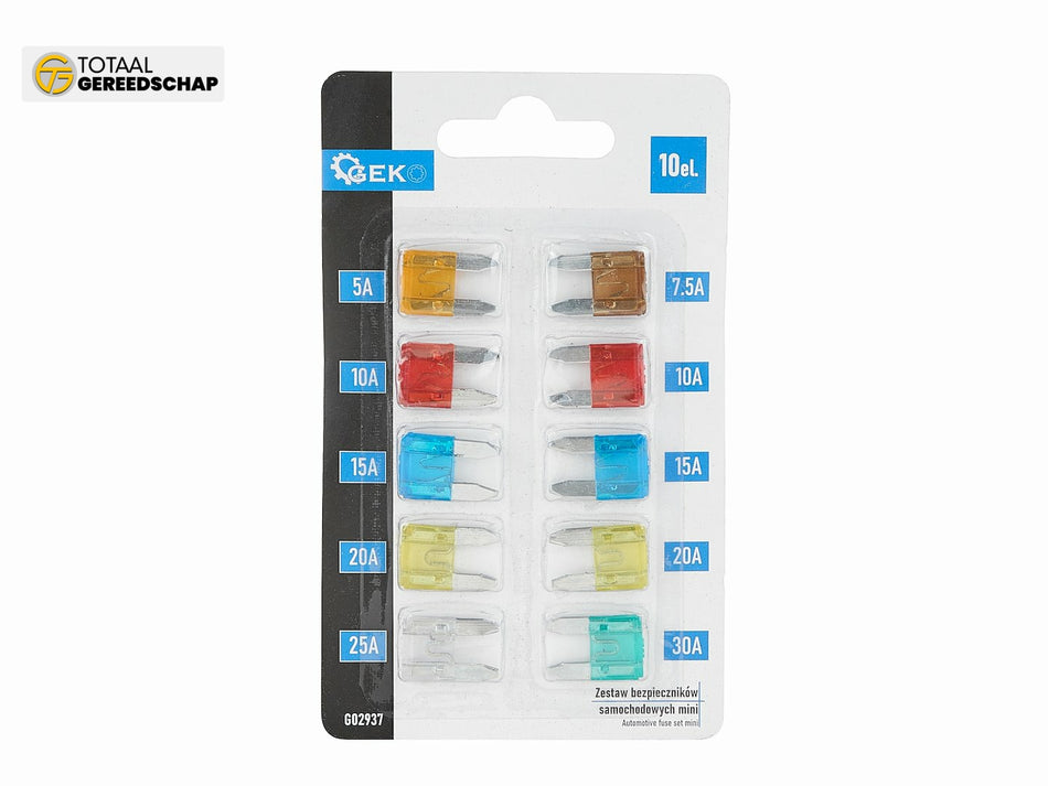 Automotive fuse set mini 10 pcs