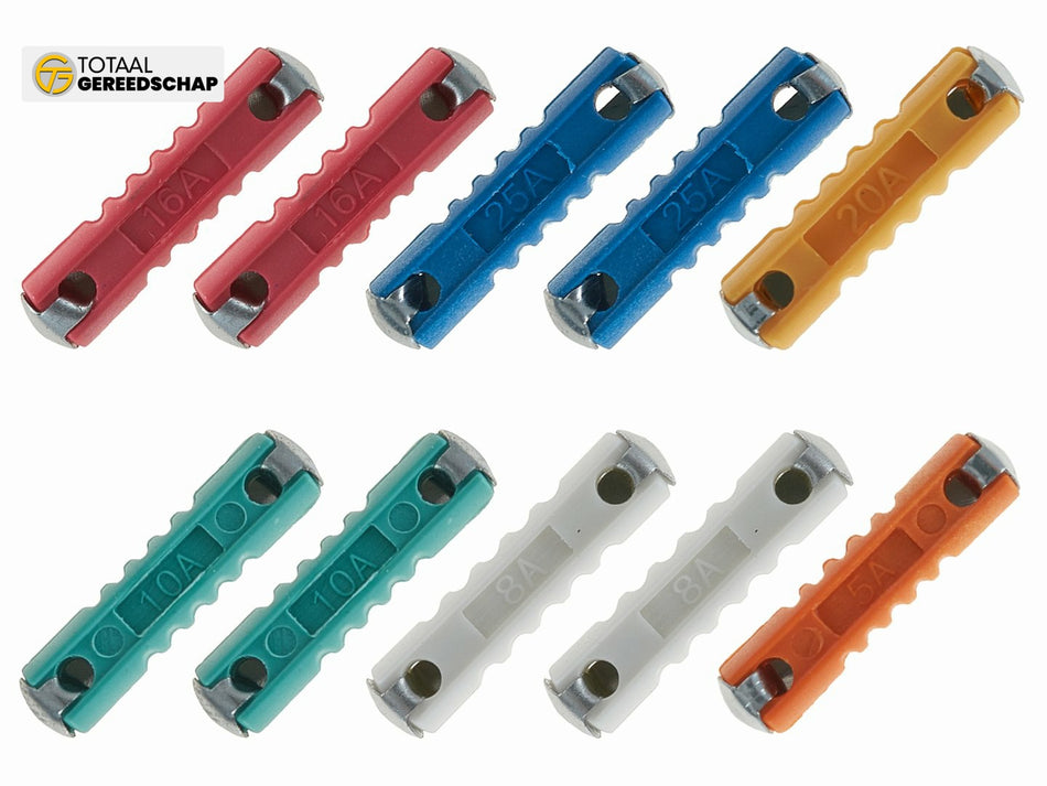Cylindrical fuse set 10 pcs