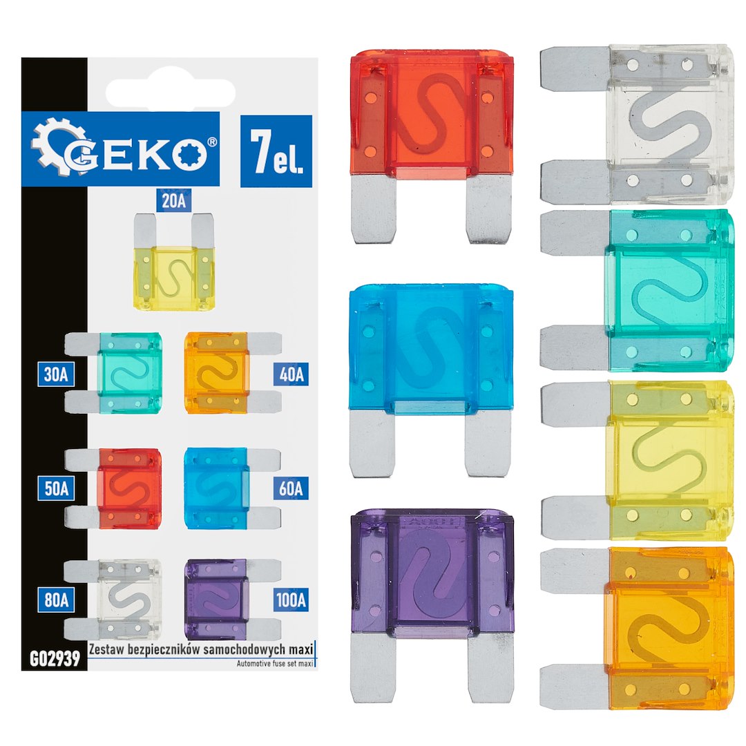 Autzekeringenset maxi 7 stuks